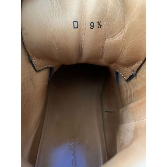 MINT SANTONI EVEREST HIKING BOOT US 8.5  D DERBY BURNISHED NAVY ZIPPER - Picture 7 of 8